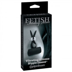 Fetish Fantasy Limited Edition Vibrating Silicone Nipple Lassos - Vibrační svorky na bradavky