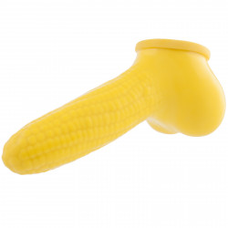 Toylie Latex Penis Sleeve Corn 13cm Yellow