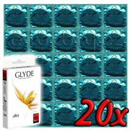 Glyde Ultra - Premium Vegan Condoms 20 pack