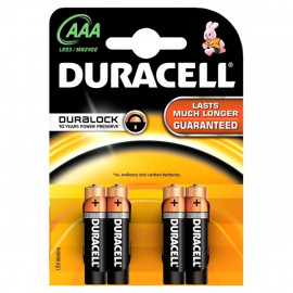 Baterie alkalická Duracell AAA 4ks