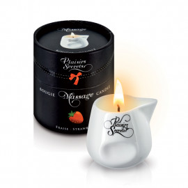 Plaisirs Secrets Massage Candle Strawberry - Masážní svíčka Jahoda 80ml