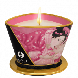 Shunga Libido Massage Candle Rose Petals - masážní svíčka 170ml