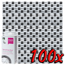 Fair Squared Sensitive Dry - Fair Trade veganske kondomy 100ks
