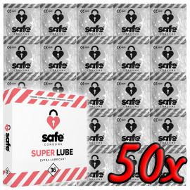 Safe Super Lube Condoms Extra Lubricant 50 pack