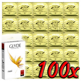 Glyde Maxi - Premium Vegan Condoms 100 pack