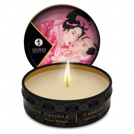 Shunga Libido Massage Candle Rose Petals - Massage Candle 30ml