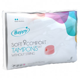 Beppy Soft+Comfort Tampons WET - Foam Swabs Uncorded 8pcs