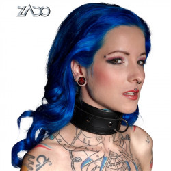 Zado Leather Collar 2030420 - Hard Leather Collar Black