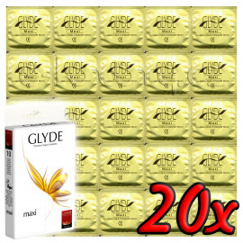 Glyde Maxi - Premium Vegan Condoms 20 pack