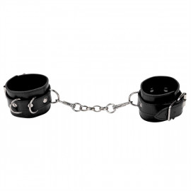 Ouch! Leather Cuffs - Black Leather Cuffs