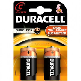 Battery Alkaline Duracell Basic C Duralock 2 pack