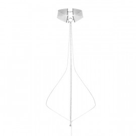 Bijoux Indiscrets Magnifique Metallic Chain Choker Silver - Silver Metal Decorative Collar