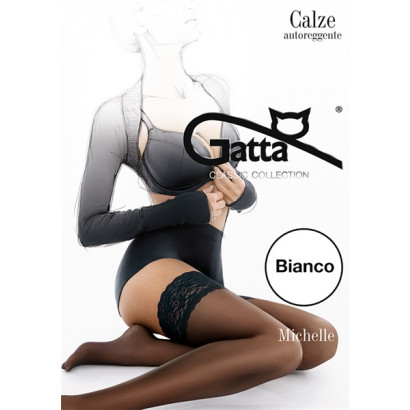 Gatta Michelle 01 - Thigh Stockings Bianco White