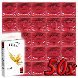 Glyde Slimfit - Premium Vegan Condoms 50 pack