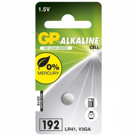 Battery Alkaline Button GP LR41 1.5V 1 pc