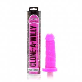 Clone A Willy Glow in the Dark - Set For Glowing Copy of Penis Pink