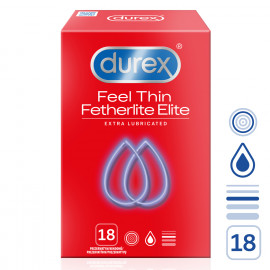 Durex Feel Thin Fetherlite Elite Extra Lubricated 18 pack
