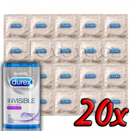 Durex Invisible Extra Lubricated 20 pack