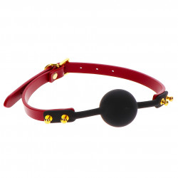 Taboom Bondage in Luxury Silicone Ball Gag Red