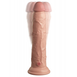 Pipedream King Cock Elite 9" Vibrating Silicone Dual Density Cock with Remote Light