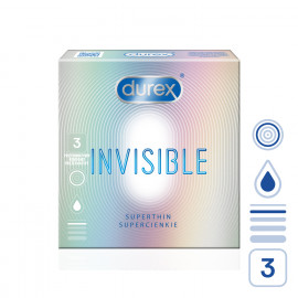Durex Invisible Superthin 3 pack