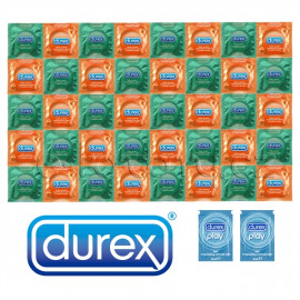 Balíček Durex Orange Apple - 40 kondómov + 2x lubrikačný gél Pasante