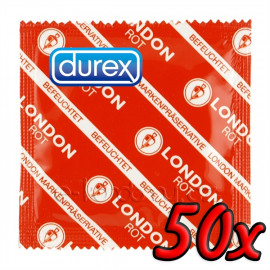 Durex London Rot 50 pack