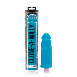 Clone A Willy Glow in the Dark - Set For Glowing Copy of Penis Blue