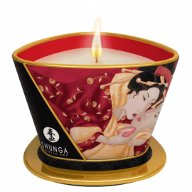 Shunga Libido Massage Candle Sparkling Strawberry Wine - Massage Candle 170ml
