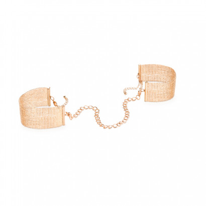 Bijoux Indiscrets Magnifique Handcuffs Gold - Gold Decorative Metallic Handcuffs
