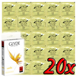 Glyde Vanilla - Premium Vegan Condoms 20 pack