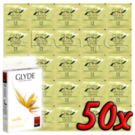Glyde Vanilla - Premium Vegan Condoms 50 pack