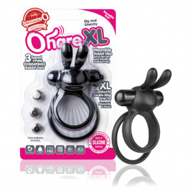 The Screaming O The Ohare XL Black - Dupla Rezgő Péniszgyűrű